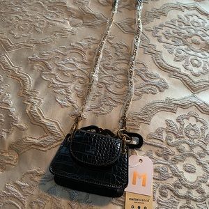 Meliebianco Bella Micro Black Crossbody